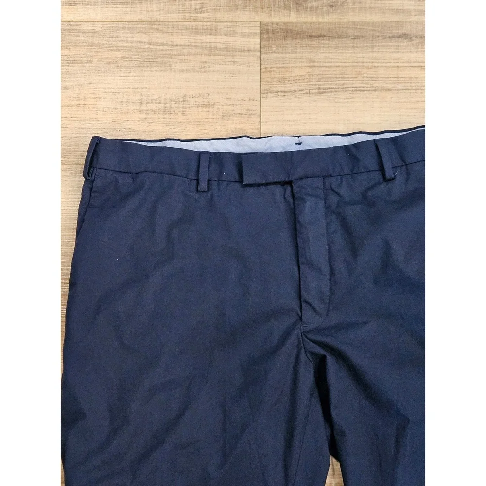 Polo Ralph Lauren Men's Slim Fit Pants 38x30 Navy Stretch Textured Chino